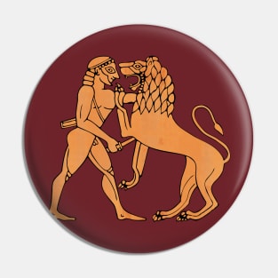 Hercules kills the Nemean Lion Pin