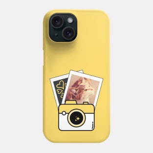 Polaroid Cat Fuzzy Photo Frame Phone Case