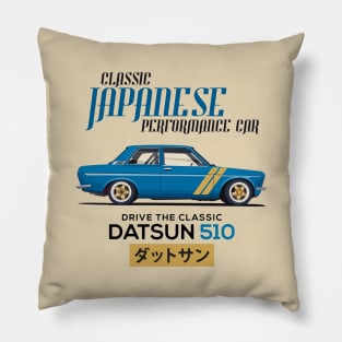 Datsun 510 - Classic Japanese Car Pillow