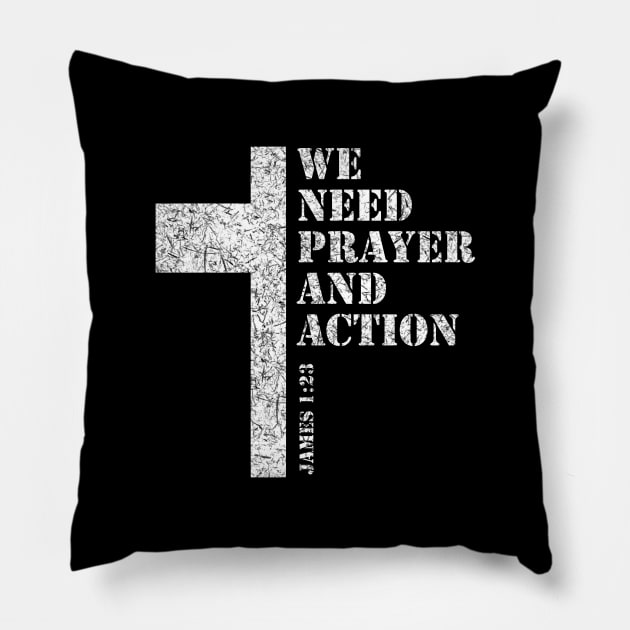 Bible Verse Gun Control Pillow by TriHarder12