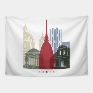 Turin skyline poster Tapestry