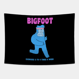 Bigfoot Cares About Heart Health Tapestry