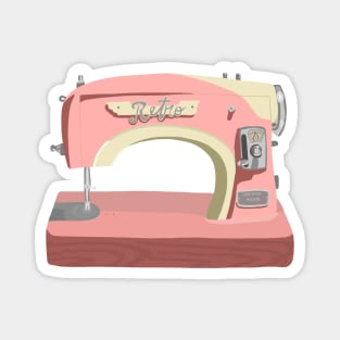 Pink Sewing Machine Magnet