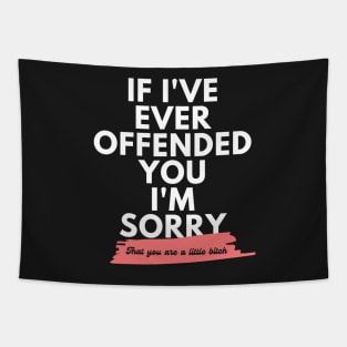 If I've Ever Offended You I'm Sorry That You're a Little Bitch Tapestry