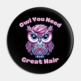 Owl hairstylist Pin