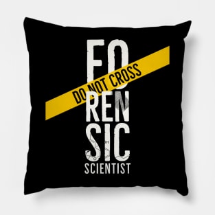 Co Not Cross A Forensic Chemistry Pillow