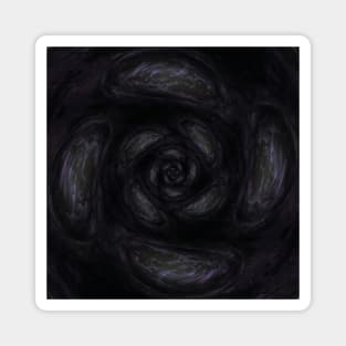 Goth Floral Dark Flower Rose Magnet