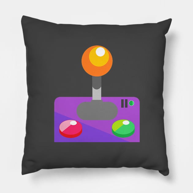 player D joystick Pillow by prettyguardianstudio