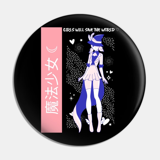 GIRLS WILL SAVE THE WORLD Pin by AurosakiCreations