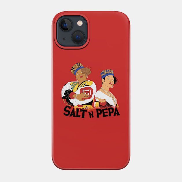 1985 Salt n Pepa simple art - Black - Phone Case