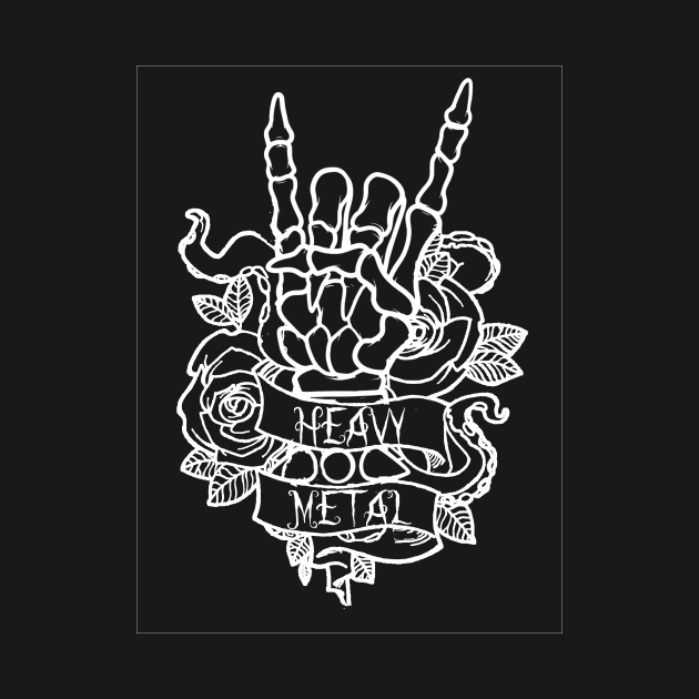 Heavy Metal Skeleton Hand by CreatingChaos