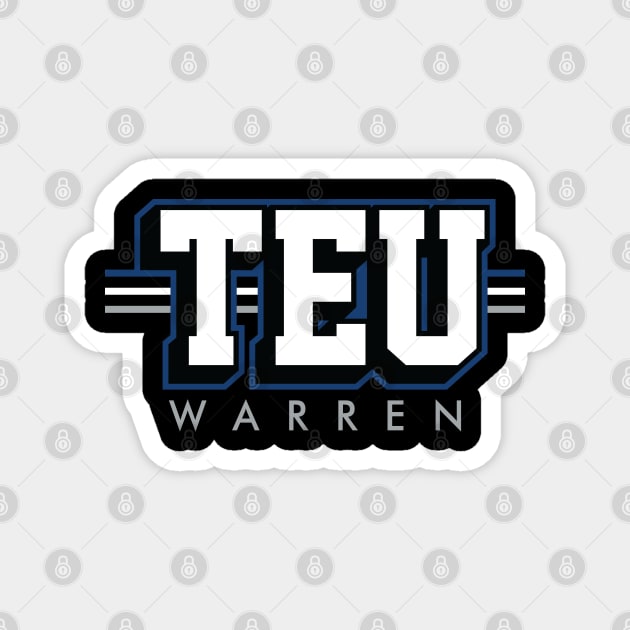 Tight End University - TEU - Tyler Warren - Indianapolis Colts Magnet by nicklower