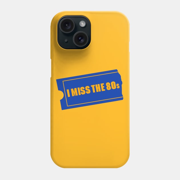 I Miss The 80s Phone Case by BKAllmighty