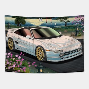 Toyota MR2 SW20 (1989) Mount Fuji Tapestry