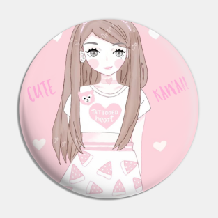 Kawaii Anime Pins And Buttons For Sale Teepublic