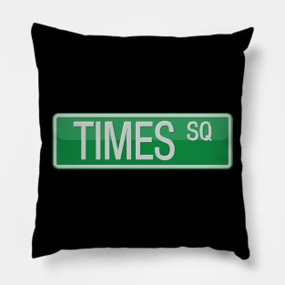 Times Square Street Sign T-shirt Pillow