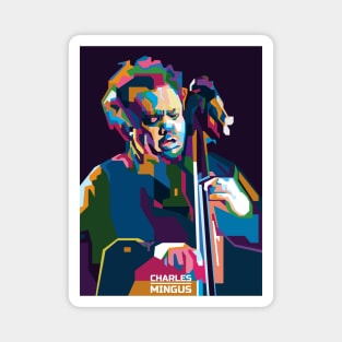 Abstract Geometric Charles Mingus in WPAP Magnet