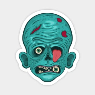 creepy zombie eye tongue Magnet