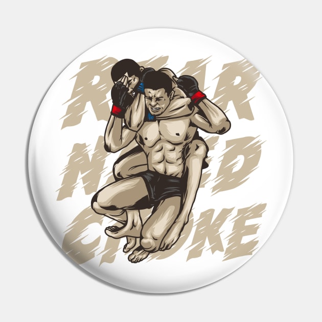 fighter Rear Naked Choke Pin by sisha6666