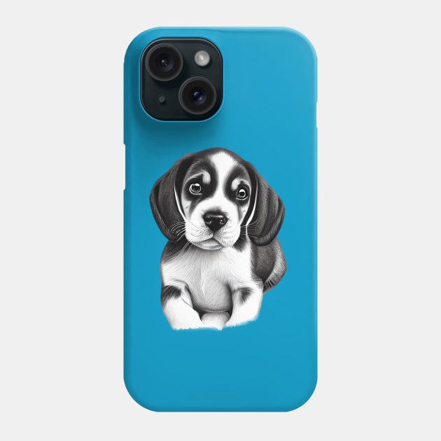 Beagle Puppy Phone Case by KayBee Gift Shop