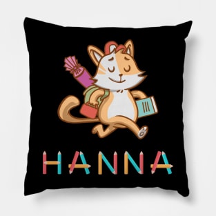 Einschulung Katze Hanna Pillow