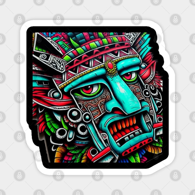 Aztec Tribal Warrior Magnet by idrockthat