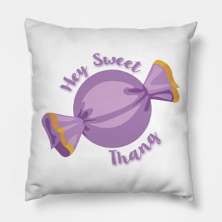 "Hey Sweet Thang" Zack Suite Life Purple Pillow