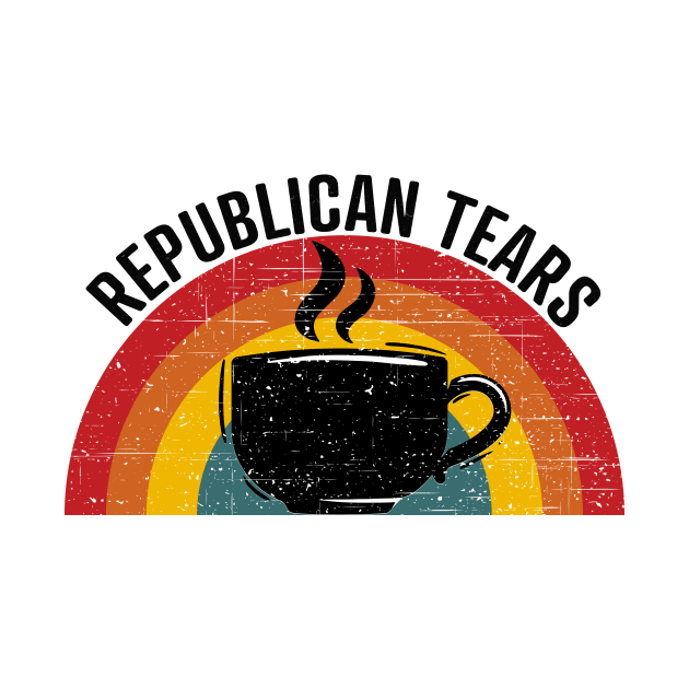 Republican Tears Sunset Retro  Gift by Creative Endeavors
