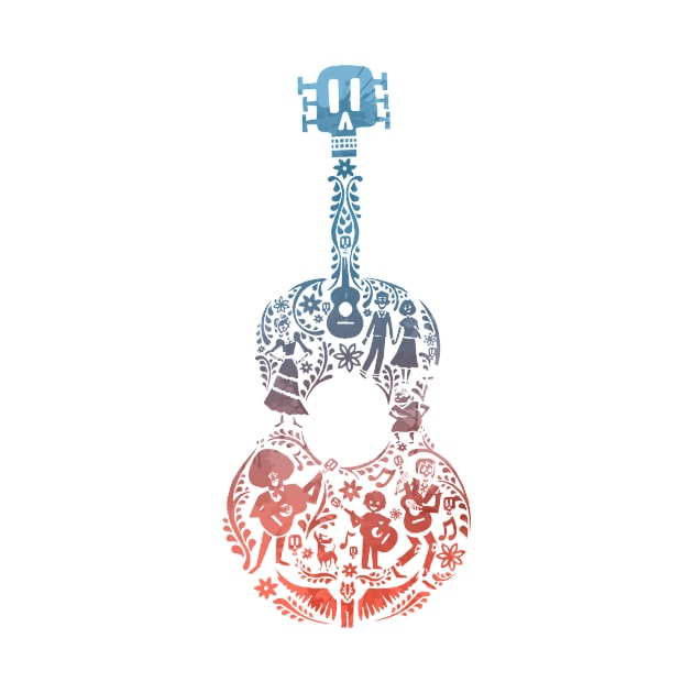 Guitar Inspired Silhouette by InspiredShadows