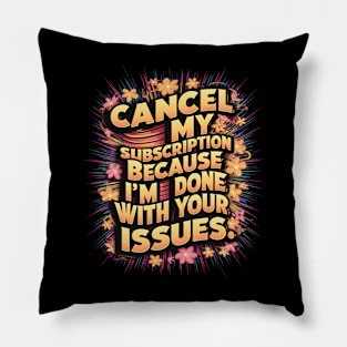 Sarcasm in Bloom Pillow