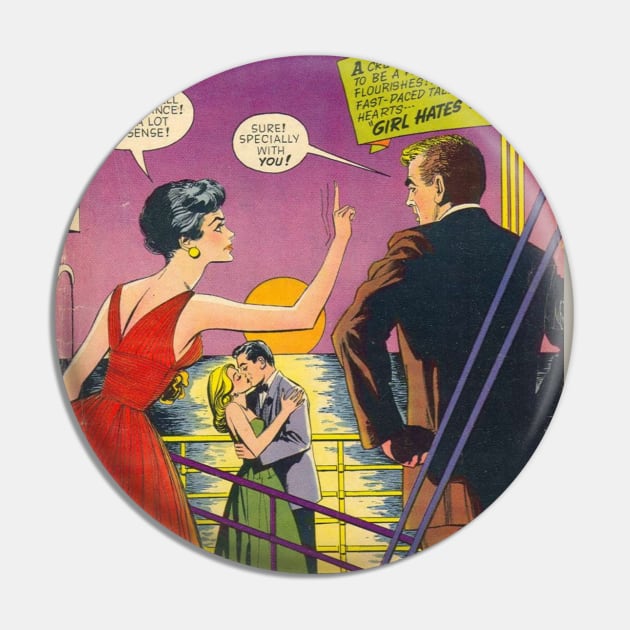 Vintage "Romantic Adventures" Cover Pin by Slightly Unhinged