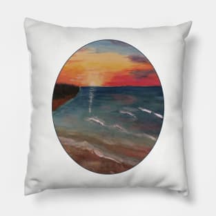 Beach Sunset Pillow