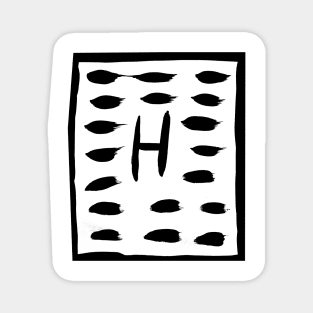 The letter H Magnet