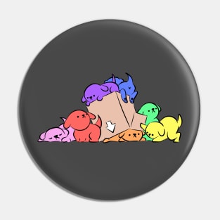 Rainbow Pups Pin