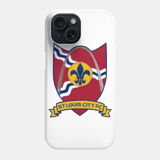 St Louis City FC - Front and Back - Blue Outline Phone Case