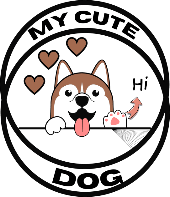 My cute dog- Funny dog Kids T-Shirt by Mr.Dom store