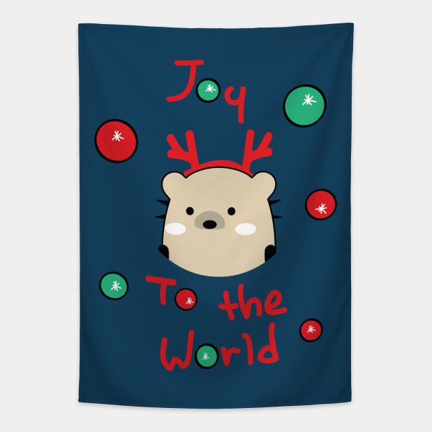 Mochie Joy to the world Tapestry by CindyS