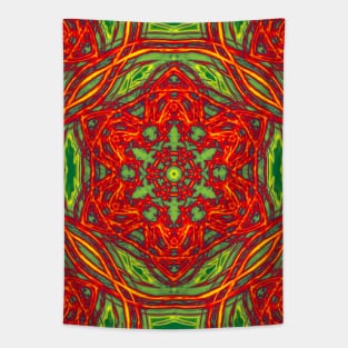 Vibrant Christmas Stars Kaleidoscopes Tapestry