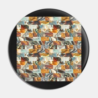 Marble mosaic Pin