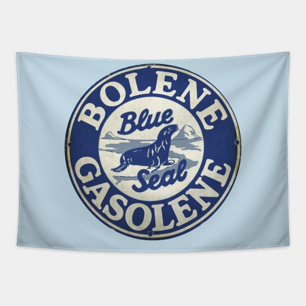 Bolene Blue Seal Gas Tapestry by Midcenturydave