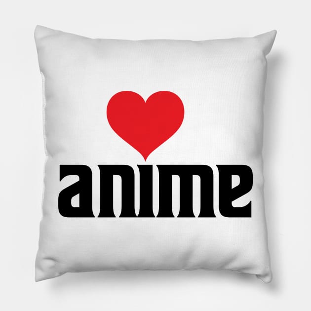 I HEART Anime Pillow by BRAVOMAXXX