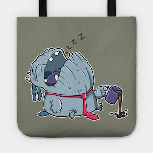 Tired Coffee Monster Tote