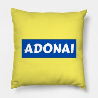 Adonai - Christian Typography Pillow