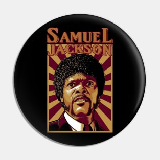 Samuel Jackson Retro Pin