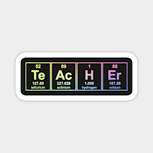 Science Teacher Chemical Elements Magnet