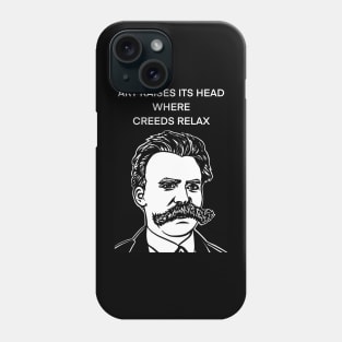 FRIEDRICH NIETZSCHE quote .6 - ink portrait Phone Case