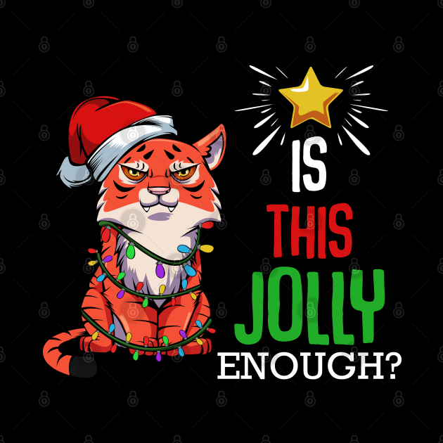 Jolly Tiger - Funny Christmas Sayings by Lumio Gifts