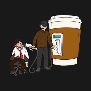 Funny Coffee Lover Barista Comic Design T-Shirt