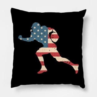 Football American USA Flag Pillow