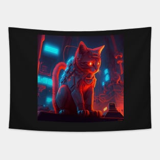 Cat Robot Tapestry